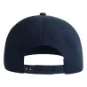Casquette 6 panneaux snapback, visière plate, en polyester recyclé, 200 g/m²