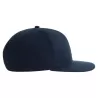 Casquette 6 panneaux snapback, visière plate, en polyester recyclé, 200 g/m²
