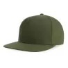 Casquette 6 panneaux snapback, visière plate, en polyester recyclé, 200 g/m²