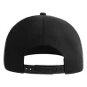 Casquette 6 panneaux snapback, visière plate, en polyester recyclé, 200 g/m²