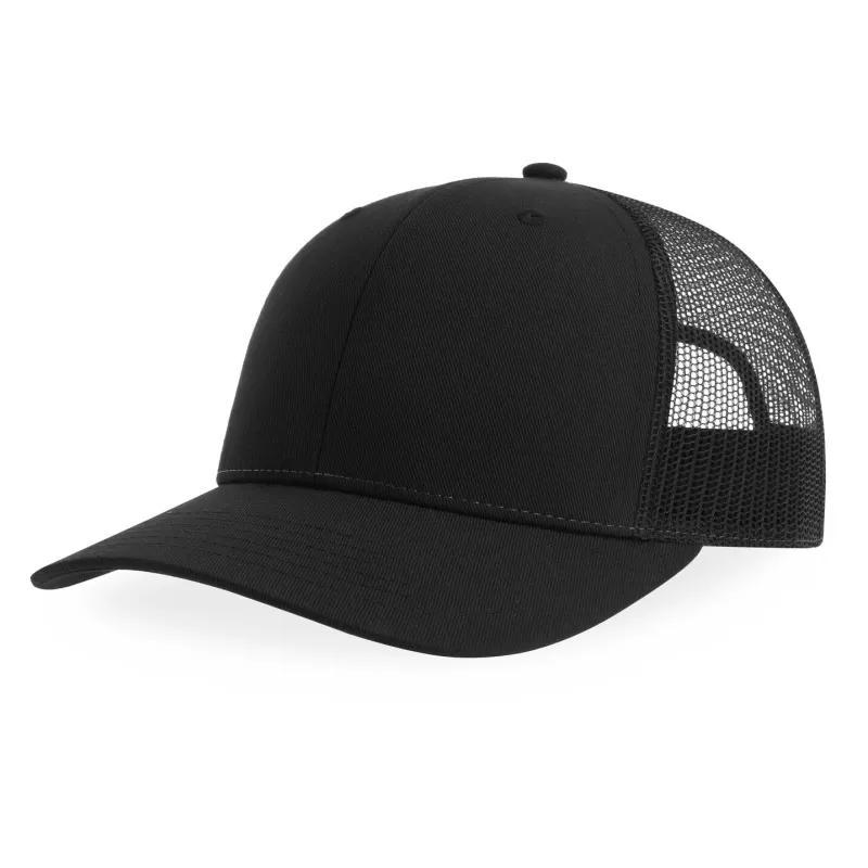 Casquette trucker 6 panneaux en polyester recyclé, légère et respirante, 200 g/m²