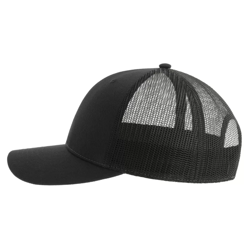 Casquette trucker 6 panneaux en polyester recyclé, légère et respirante, 200 g/m²
