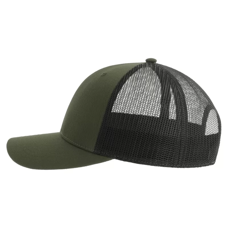 Casquette trucker 6 panneaux en polyester recyclé, légère et respirante, 200 g/m²