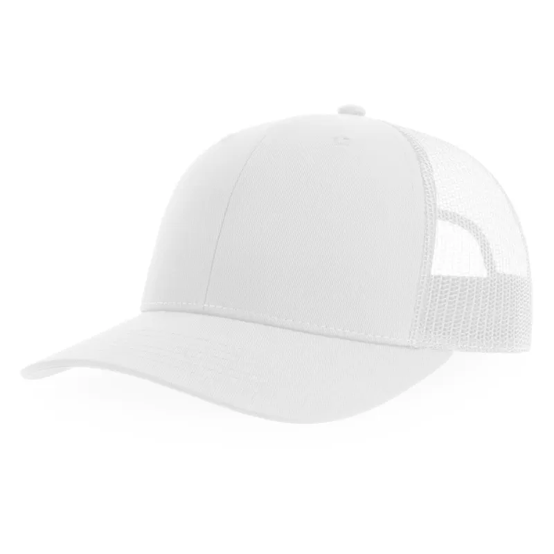 Casquette trucker 6 panneaux en polyester recyclé, légère et respirante, 200 g/m²