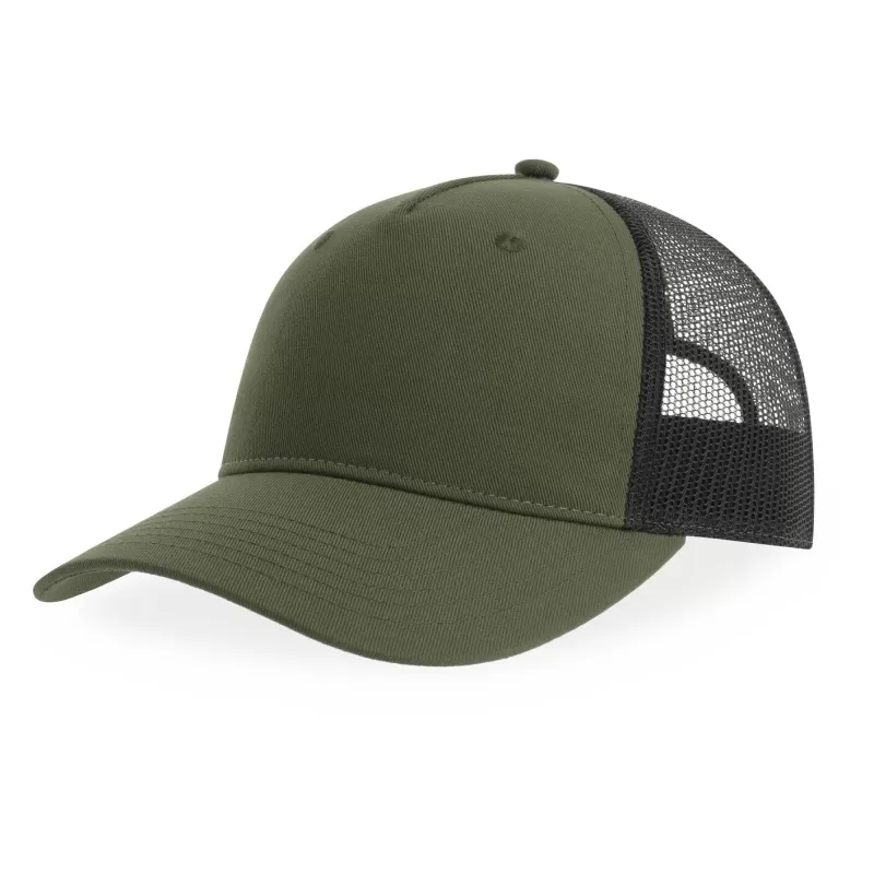 Casquette trucker 5 pans en polyester recyclé, légère et respirante, 200 g/m²