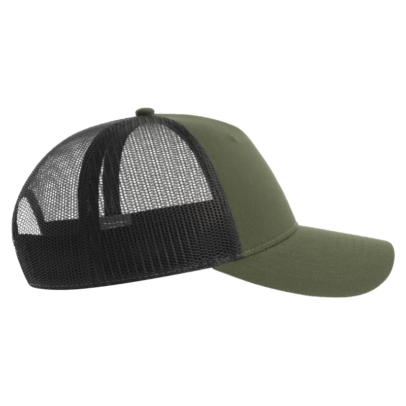 Casquette trucker 5 pans en polyester recyclé, légère et respirante, 200 g/m²