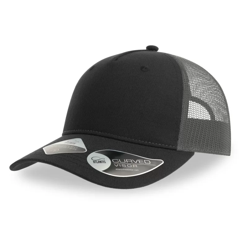 Casquette trucker 5 pans en polyester recyclé, légère et respirante, 200 g/m²