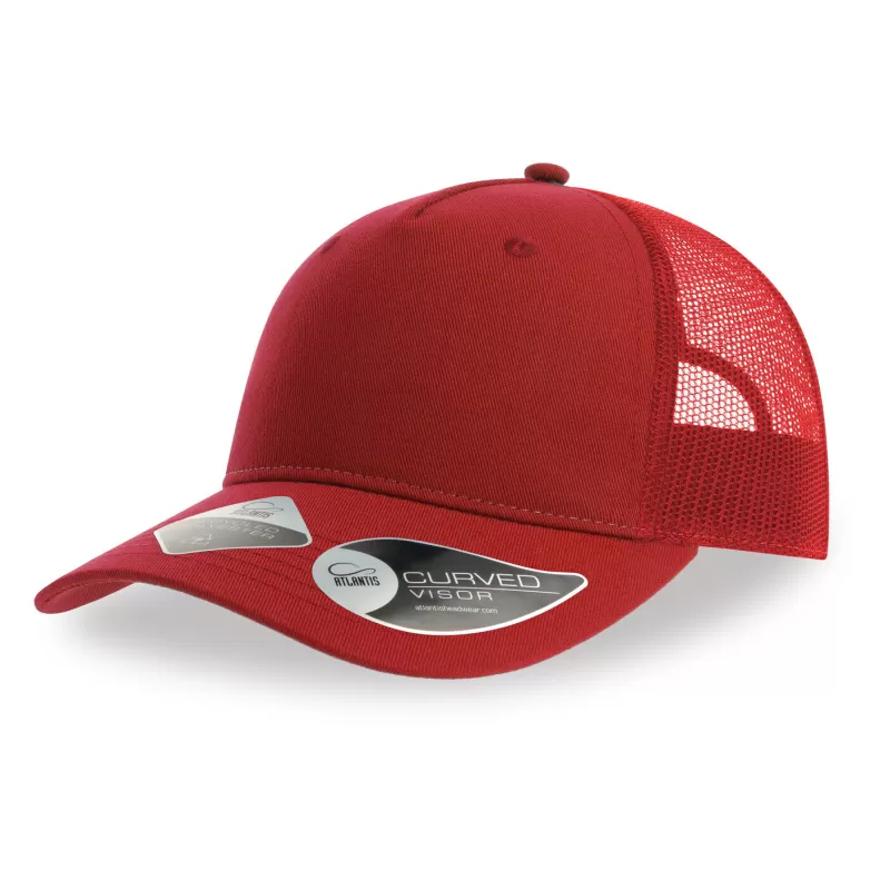 Casquette trucker 5 pans en polyester recyclé, légère et respirante, 200 g/m²