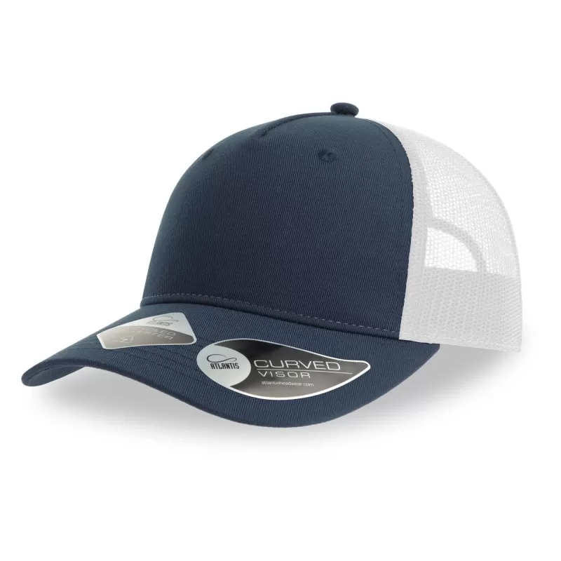 Casquette trucker 5 pans en polyester recyclé, légère et respirante, 200 g/m²