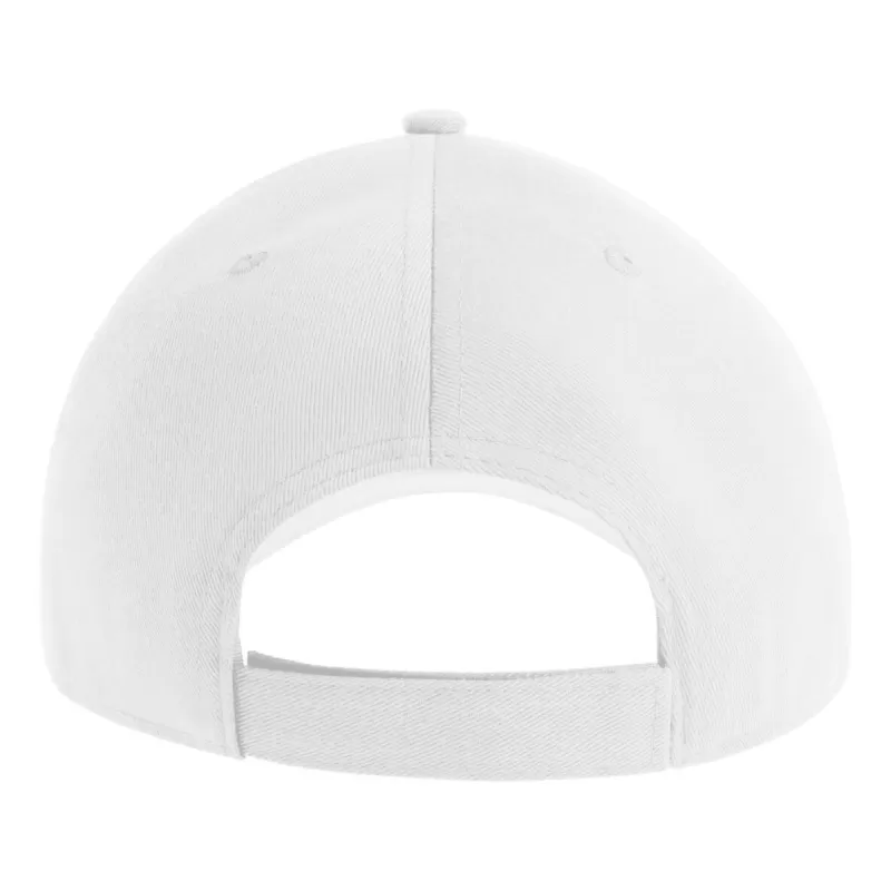 Casquette baseball 6 pans en polyester recyclé, visière courbée, 200 g/m²