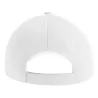 Casquette baseball 6 pans en polyester recyclé, visière courbée, 200 g/m²