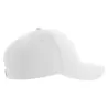 Casquette baseball 6 pans en polyester recyclé, visière courbée, 200 g/m²