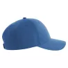 Casquette baseball 6 pans en polyester recyclé, visière courbée, 200 g/m²