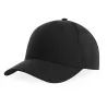 Casquette baseball 6 pans en polyester recyclé, visière courbée, 200 g/m²
