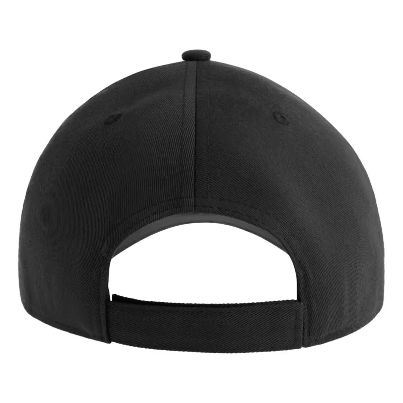 Casquette baseball 6 pans en polyester recyclé, visière courbée, 200 g/m²