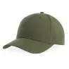 Casquette baseball 6 pans en polyester recyclé, visière courbée, 200 g/m²