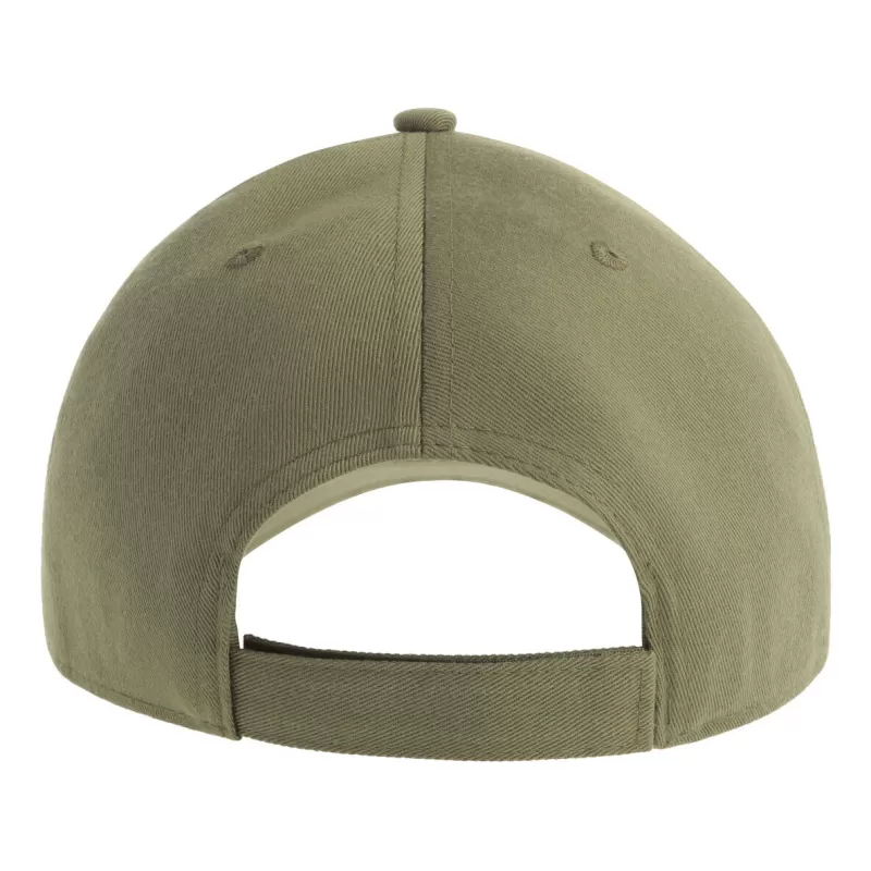 Casquette baseball 6 pans en polyester recyclé, visière courbée, 200 g/m²