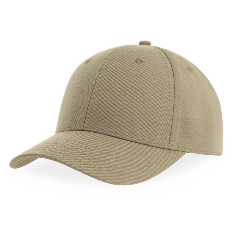Casquette baseball 6 pans en polyester recyclé, visière courbée, 200 g/m²