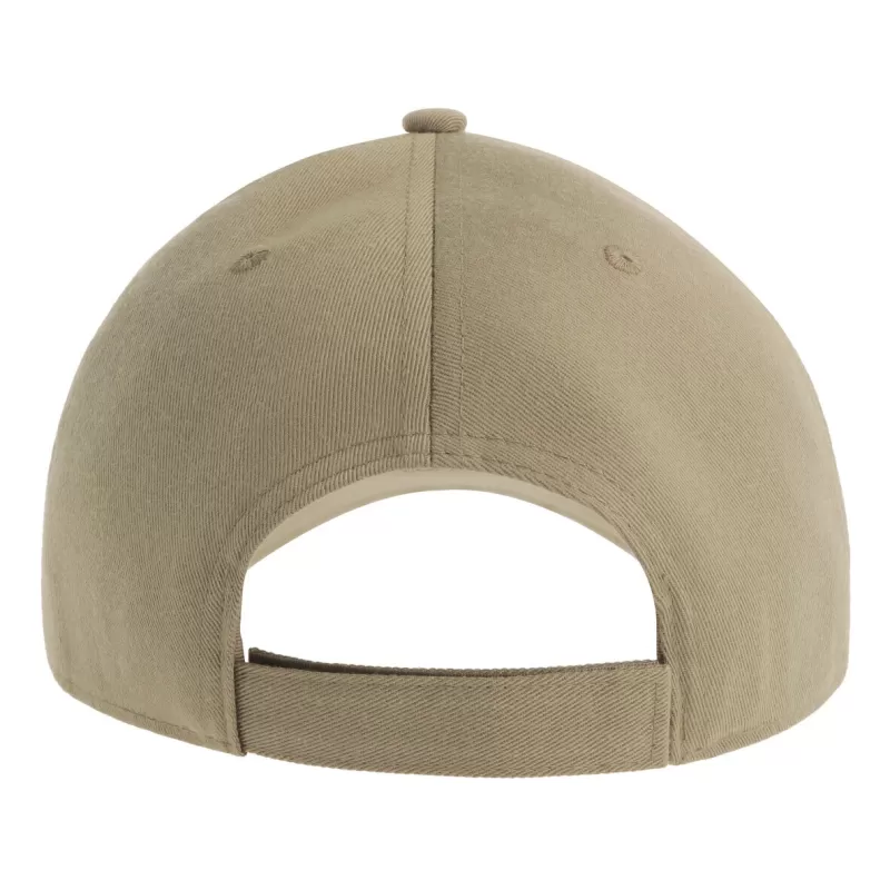 Casquette baseball 6 pans en polyester recyclé, visière courbée, 200 g/m²