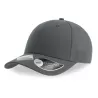Casquette baseball 6 pans en polyester recyclé, visière courbée, 200 g/m²