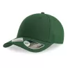 Casquette baseball 6 pans en polyester recyclé, visière courbée, 200 g/m²
