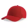 Casquette baseball 6 pans en polyester recyclé, visière courbée, 200 g/m²