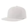 Casquette vintage visière plate 5 panneaux en coton organique et recyclé, 260 g/m²