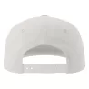 Casquette vintage visière plate 5 panneaux en coton organique et recyclé, 260 g/m²