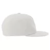 Casquette vintage visière plate 5 panneaux en coton organique et recyclé, 260 g/m²