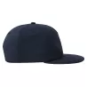 Casquette vintage visière plate 5 panneaux en coton organique et recyclé, 260 g/m²