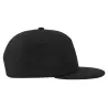 Casquette vintage visière plate 5 panneaux en coton organique et recyclé, 260 g/m²