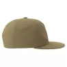Casquette vintage visière plate 5 panneaux en coton organique et recyclé, 260 g/m²