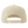 Casquette vintage visière plate 5 panneaux en coton organique et recyclé, 260 g/m²