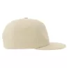 Casquette vintage visière plate 5 panneaux en coton organique et recyclé, 260 g/m²