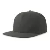 Casquette vintage visière plate 5 panneaux en coton organique et recyclé, 260 g/m²
