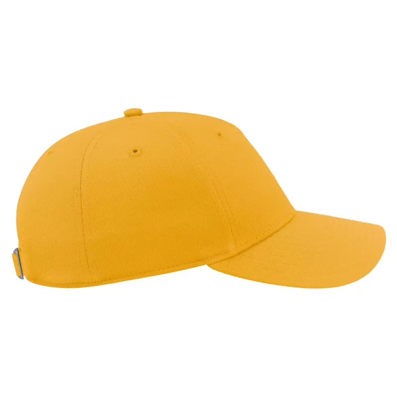 Casquette de sport coton léger 5 panneaux, visière courbée, oeillets cousus, 270 g/m²