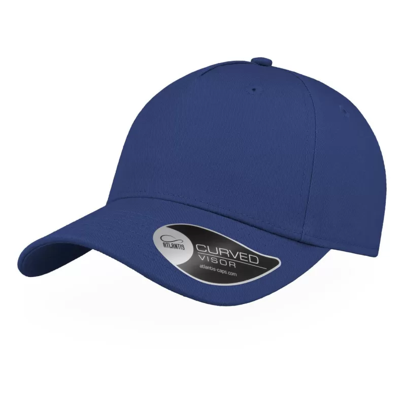 Casquette de sport coton léger 5 panneaux, visière courbée, oeillets cousus, 270 g/m²