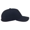 Casquette de sport coton léger 5 panneaux, visière courbée, oeillets cousus, 270 g/m²