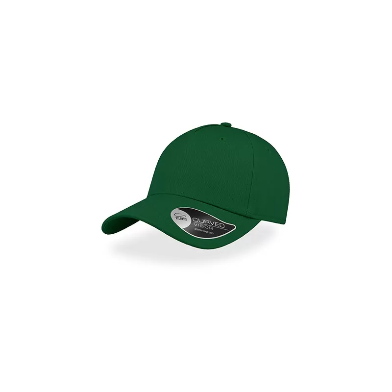 Casquette de sport coton léger 5 panneaux, visière courbée, oeillets cousus, 270 g/m²