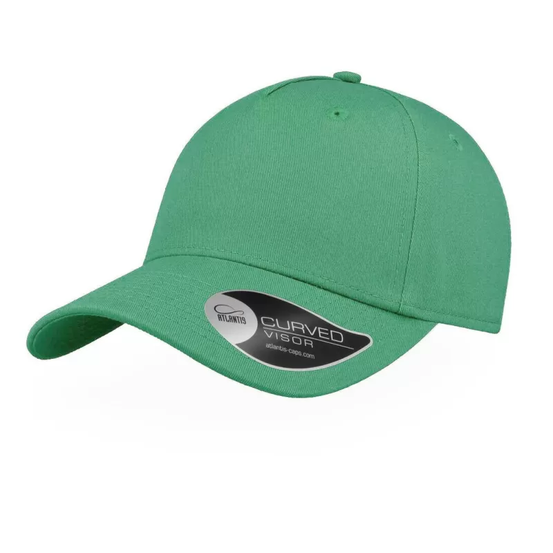Casquette de sport coton léger 5 panneaux, visière courbée, oeillets cousus, 270 g/m²