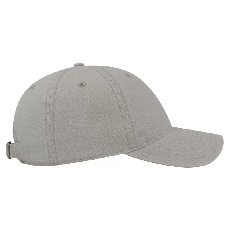 Casquette baseball 6 panneaux en coton canvas, look vintage, 260 g/m²