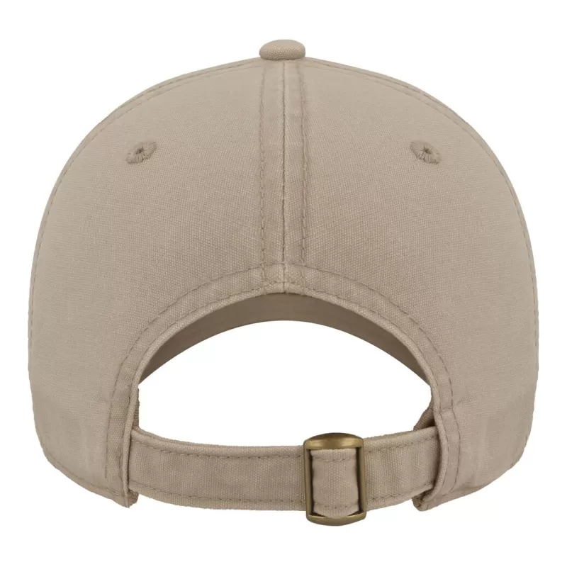 Casquette baseball 6 panneaux en coton canvas, look vintage, 260 g/m²