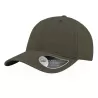 Casquette baseball 6 panneaux en coton canvas, look vintage, 260 g/m²