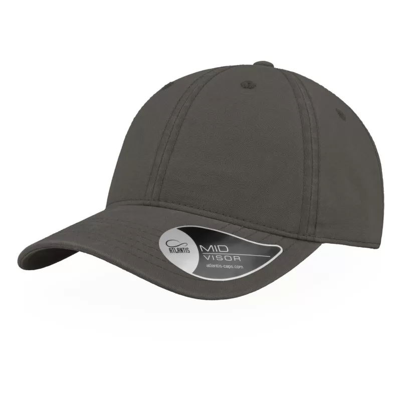 Casquette baseball 6 panneaux en coton canvas, look vintage, 260 g/m²