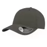 Casquette baseball 6 panneaux en coton canvas, look vintage, 260 g/m²