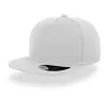 Casquette visière plate 5 pans en polyester recyclé, panneau avant renforcé, 300 g/m²