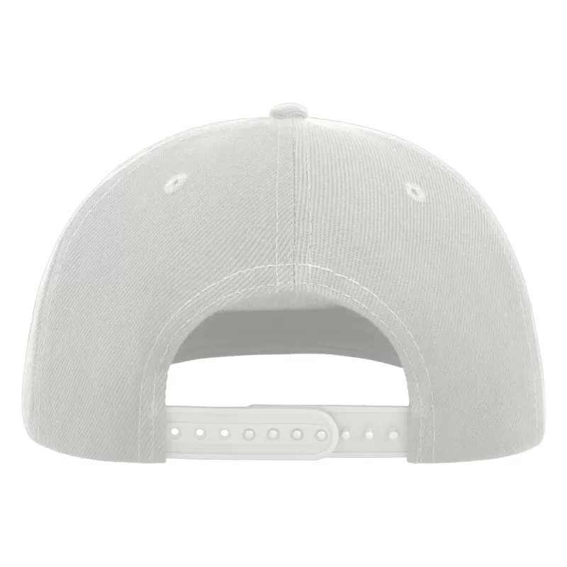 Casquette visière plate 5 pans en polyester recyclé, panneau avant renforcé, 300 g/m²