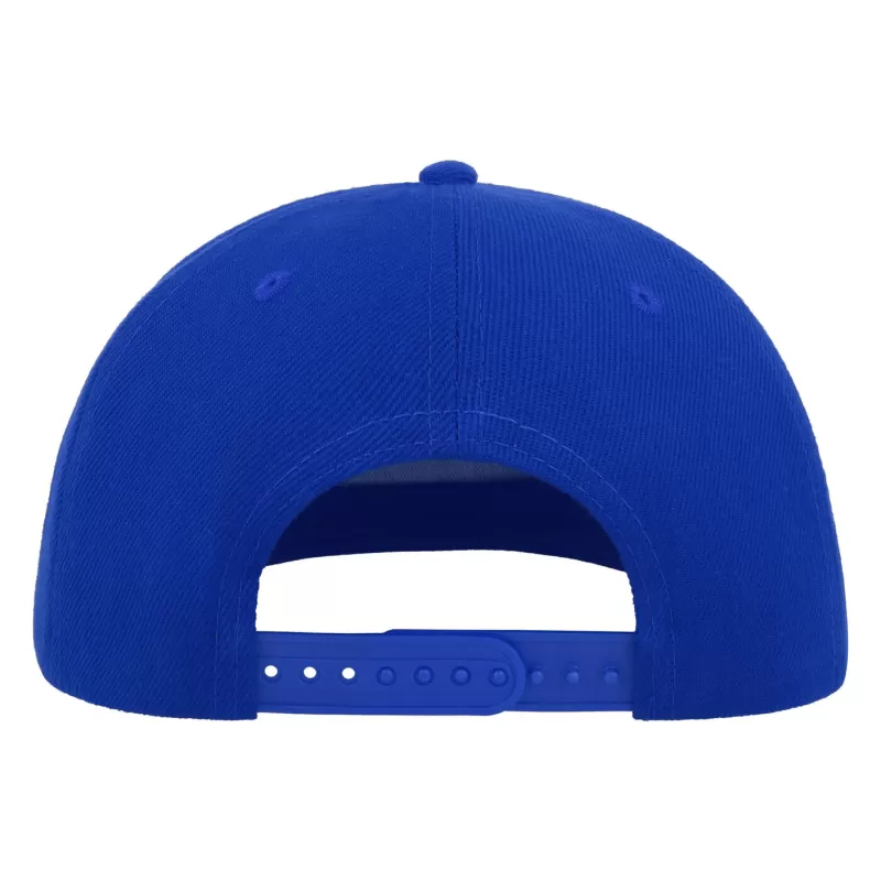 Casquette visière plate 5 pans en polyester recyclé, panneau avant renforcé, 300 g/m²