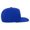 Casquette visière plate 5 pans en polyester recyclé, panneau avant renforcé, 300 g/m²