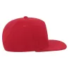 Casquette visière plate 5 pans en polyester recyclé, panneau avant renforcé, 300 g/m²